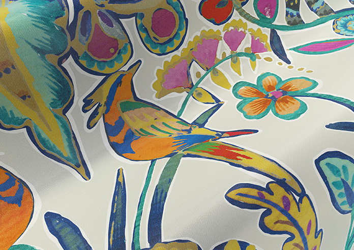 Bangalore Faux Silk, Azure Glow - Twist&Fit Roman Blind - Image 4